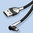 Baseus MVP 90 Degree (2.4A) Micro-USB Nylon Charging Cable (1m) - Black